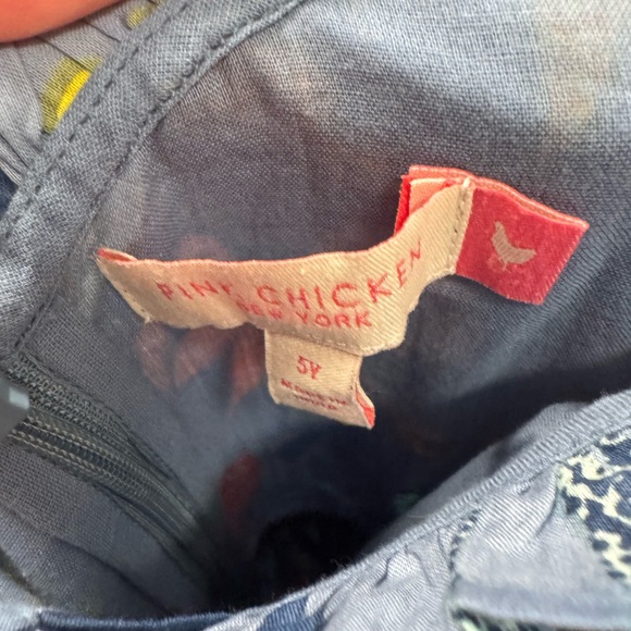 pink chicken bow dress size 5 - Picture 2 of 2